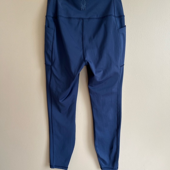 SPYDER Women’s Active #SP641 Athletic Leggings Navy size Medium - Picture 4 of 7
